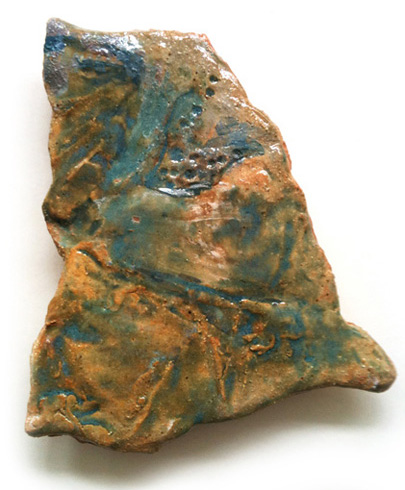 Isle of fungi  son 24x20cm glazed stoneware 2011